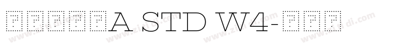 华康青花黑A Std W4字体转换